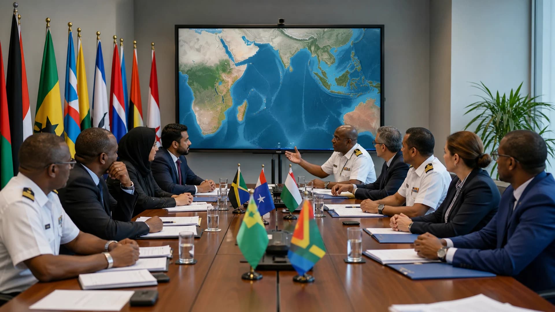 Indian Ocean representatives coordinating regional maritime governance.