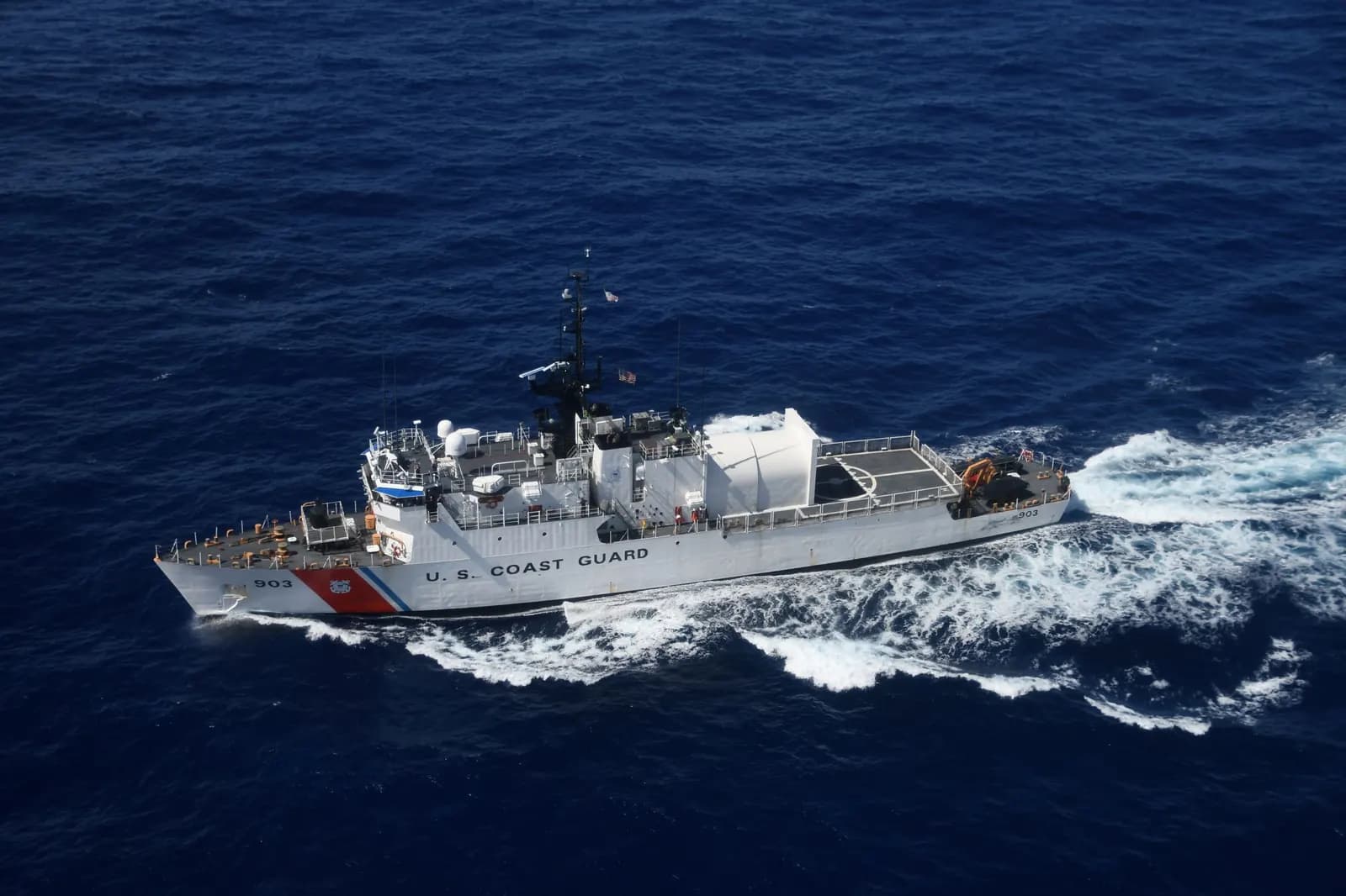 Maritime patrol vessel supporting regional security operations.
